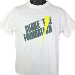 Jamie Page T Shirt Vintage 80s Shake The Foundation Album Made In USA Medium